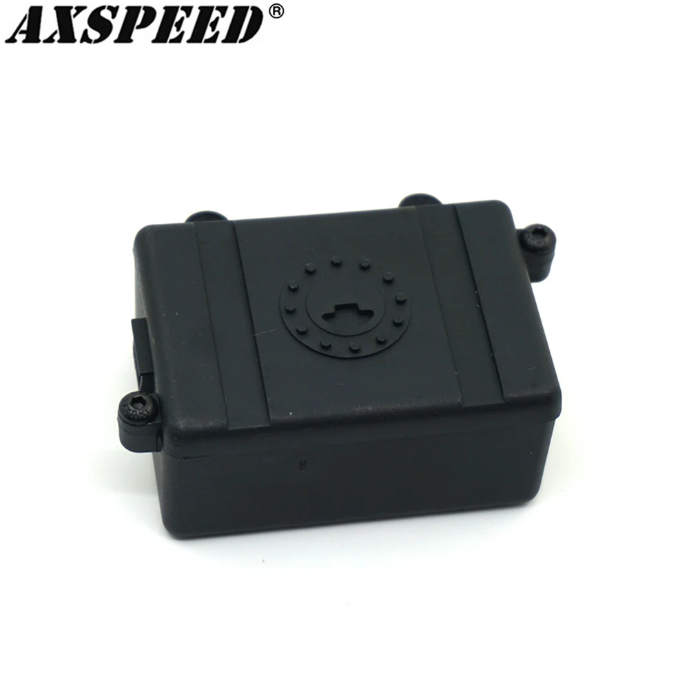 AXSPEED Receiver Waterproof Box RC ESC Receiver Dustproof Protector for 1/10 RC Crawler Car TRX4 SCX10 90027 90046 D90 Parts