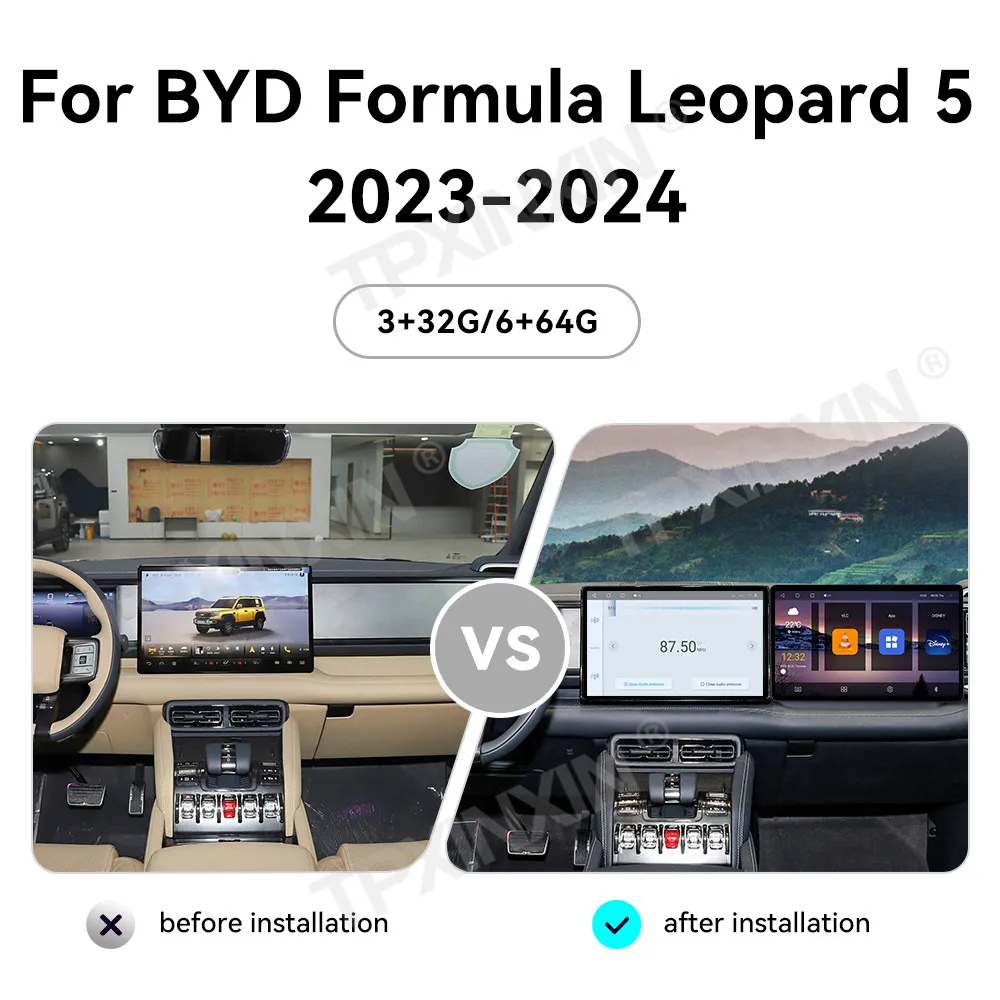 Touch Screen Car Radio For BYD Formula Leopard 5 2023-2024 Android GPS Automotive Multimedia Radio Stereo Receiver Head Unit