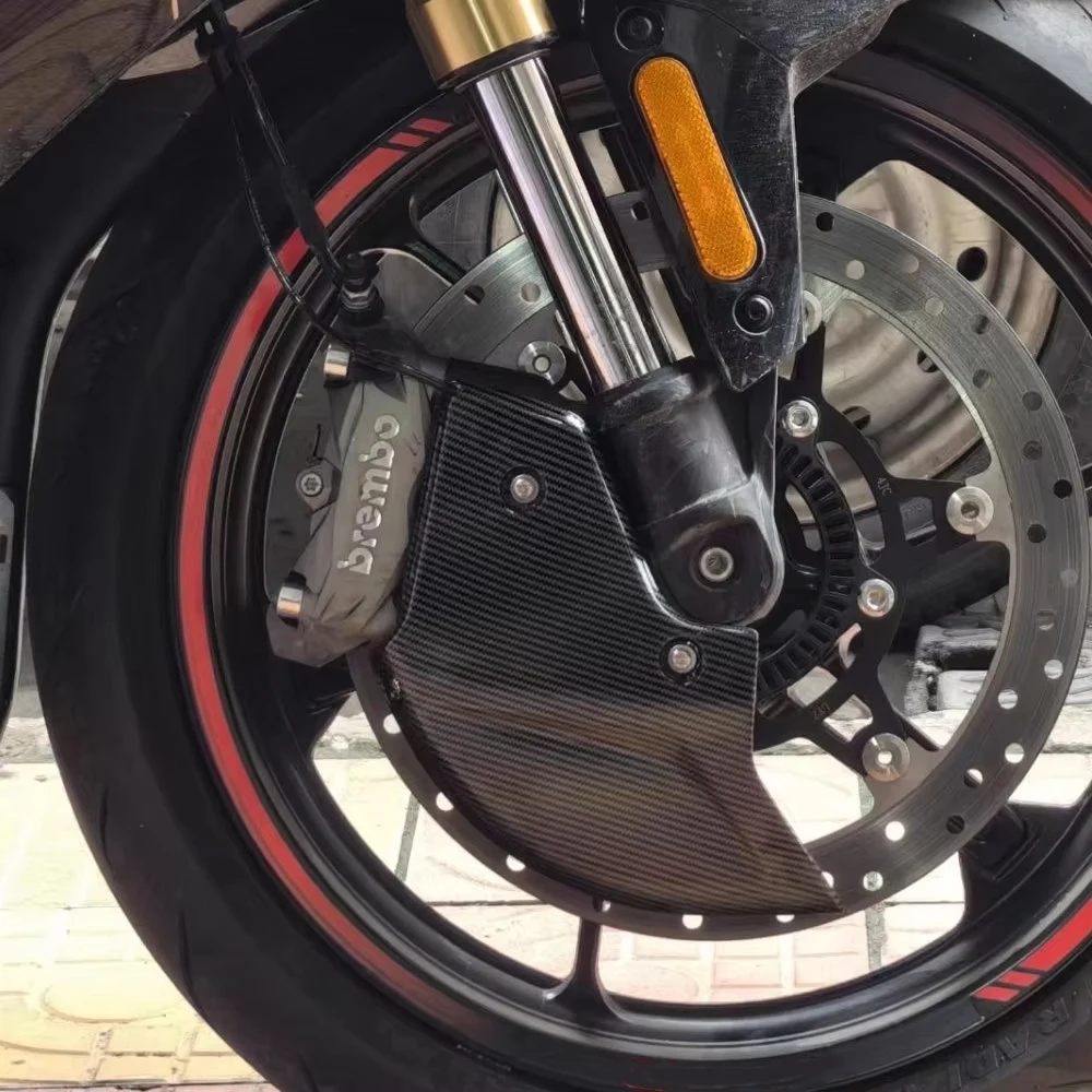 For CF 450SR 450SRS 450 SR 2022-2024 2025 Model Motorcycle Front Bake Dics Cover Decorative Cover Carbon Fiber Coating Cover