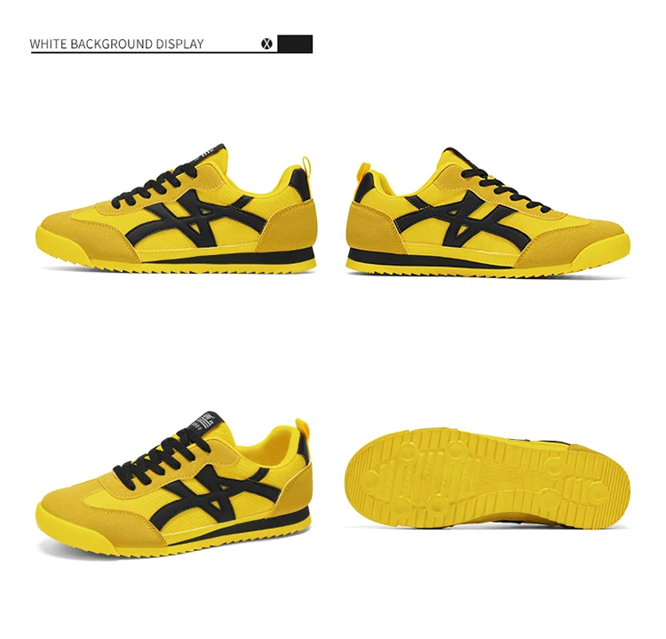 Modische, bequeme, vielseitige, gestreifte Freizeitsneaker für Herren mit Schnürung, atmungsaktiv und komfortabel, mit weichen, leichten Sohlen, geeignet für Sport und Freizeit. – Detail 12