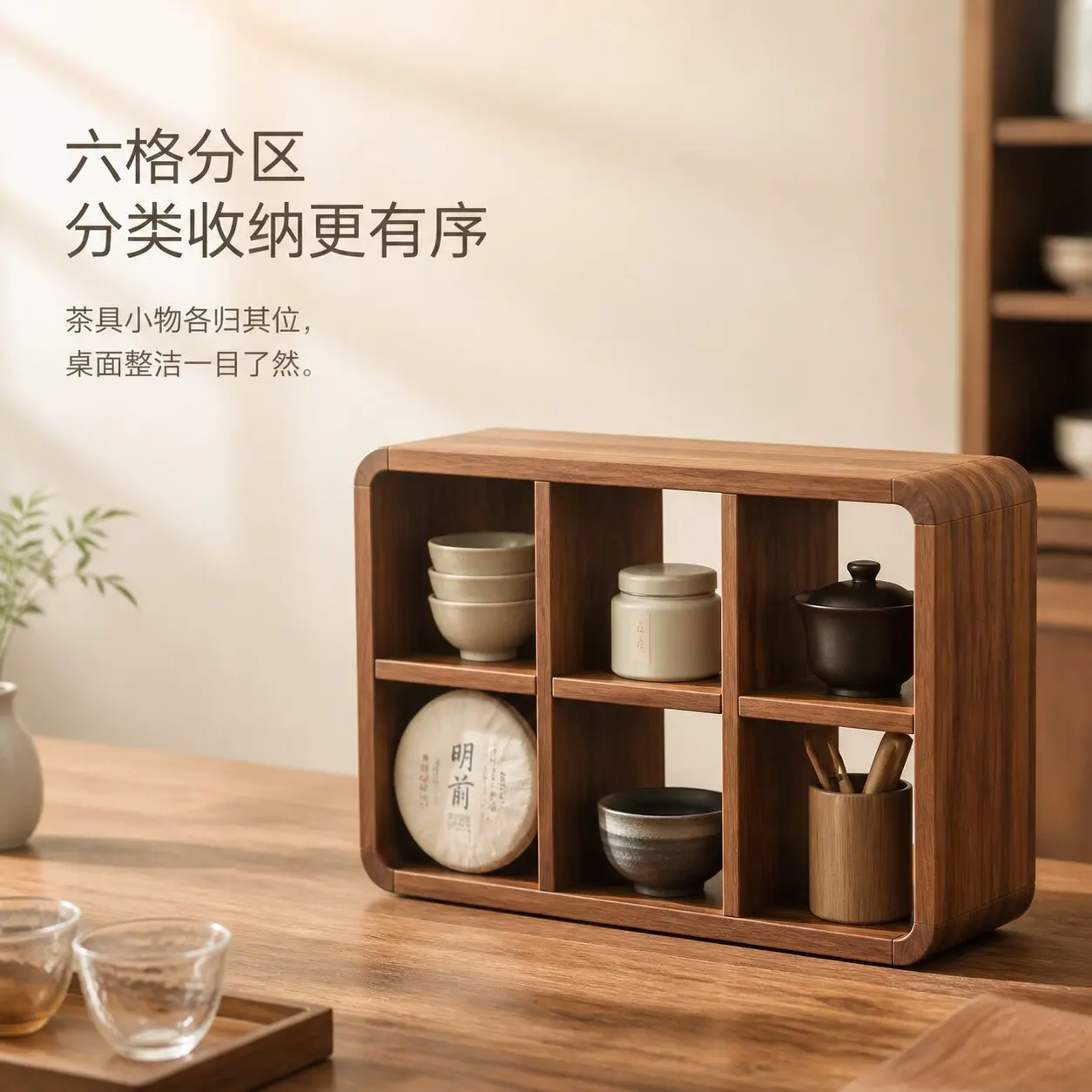 AOLIVIYA Tea Coffee Table Nightstand Storage Rack Sofa Corner Side End Stand Teacup Pot Rack Wall Mounted Acacia Home