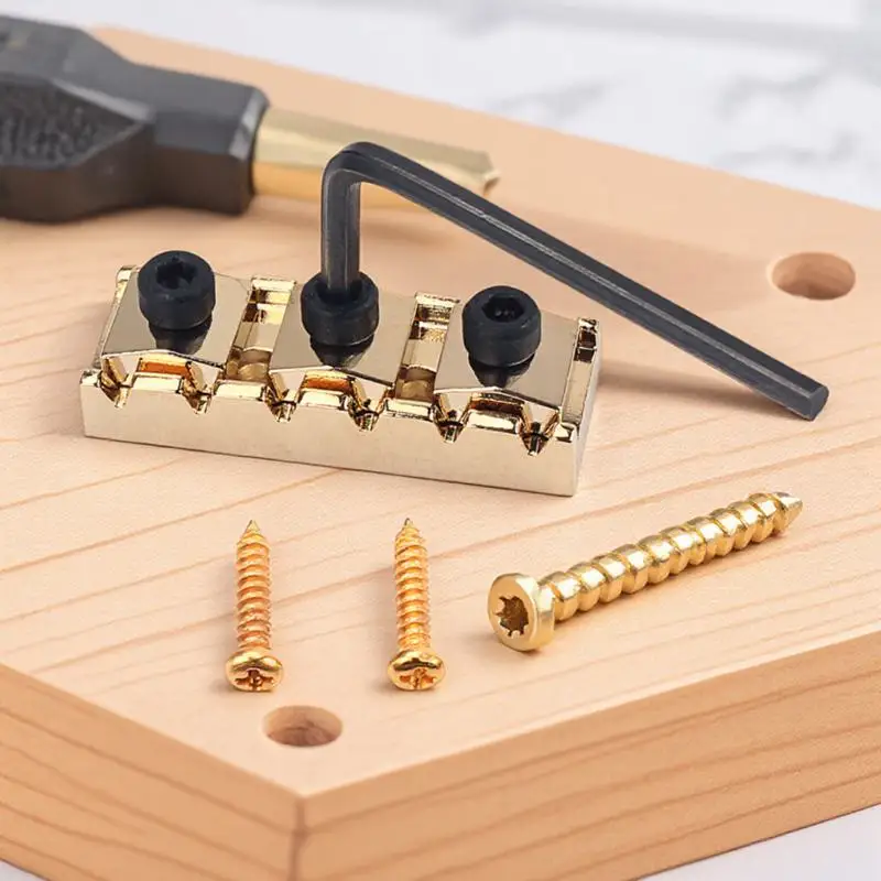 

Electric Guitar Gold-plated String Lock Locking Nut Copper Pipe Accessories Zinc Alloy