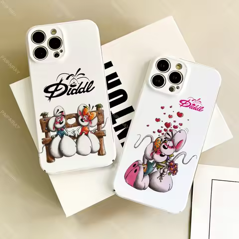 Cute D-Diddl Phone Case For Samsung S24 25 23 22 Ultra Plus A 04E 5G HD Hard Cover Film Shell