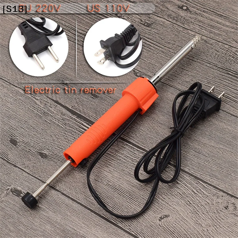 

Electrothermal Vacuum Solder Sucker 110-220V EU US Durable Desoldering Pump Soldering Iron Pen Dual Purpose Repair Tool[Q][Q]Q@