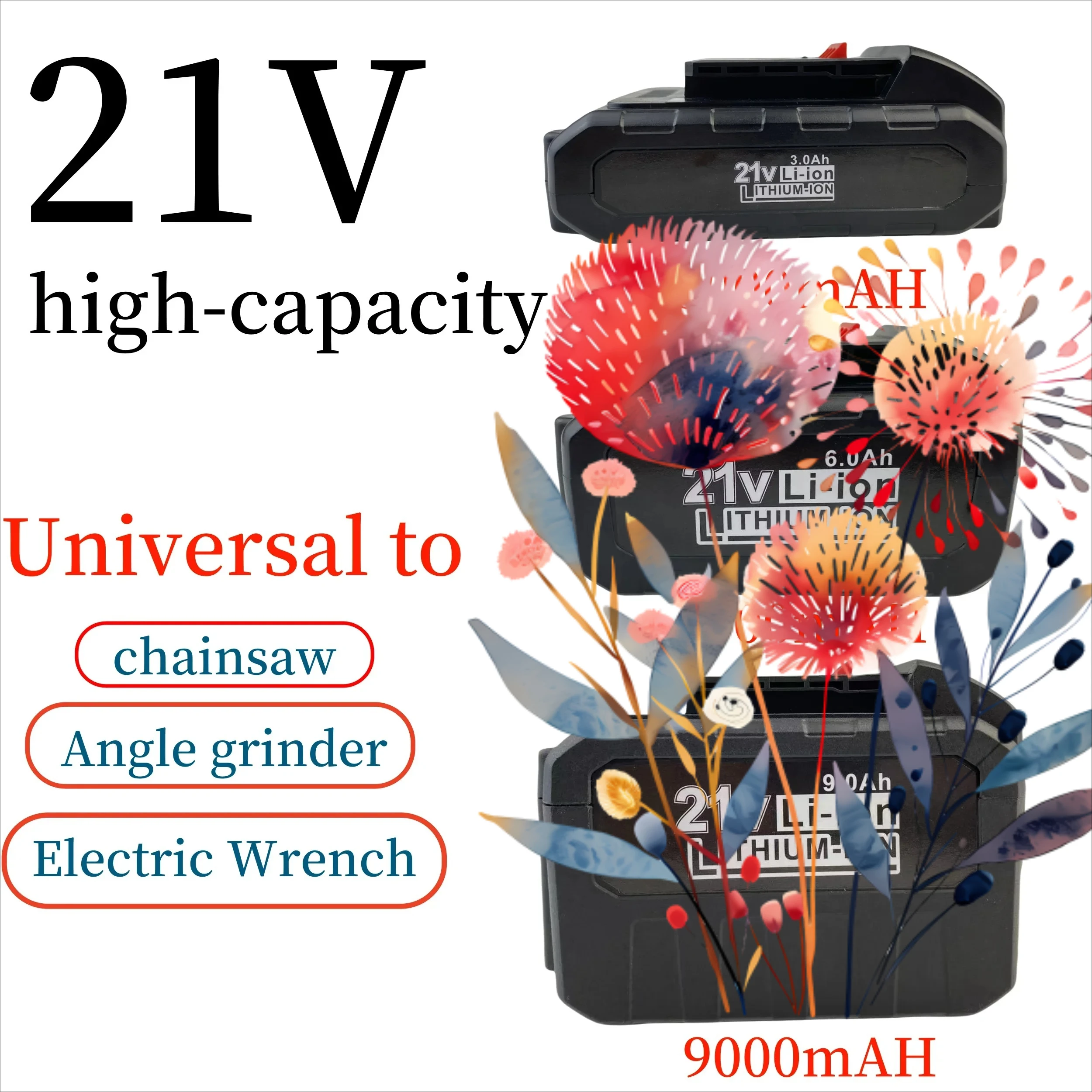 new 2026 21V rechargeable lithium battery for electric tools, used for Dayi electric wrenches, drill bits, chain saws, etc