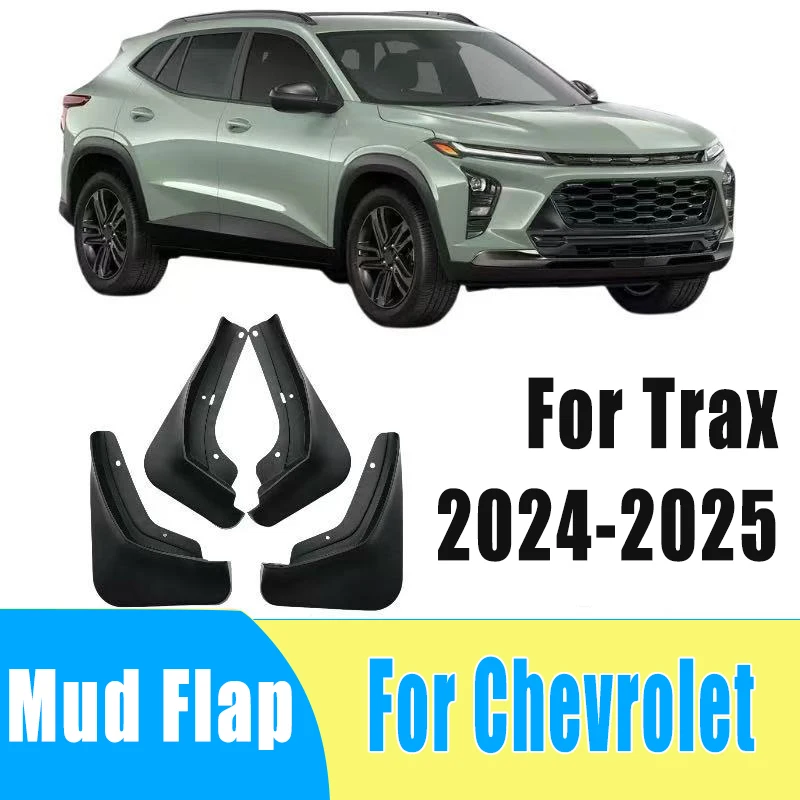

4pcs Automobiles Mudguard Waterproof Prevent Mud Splashing Car Mud Flap Fender Trim Accessories For Chevrolet Trax 2024-2025