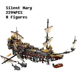 2294pcsSilent Mary Ship Model Building Blocks Brick For Kids Early Education DIY Toy Birthday Christmas Gifts71042