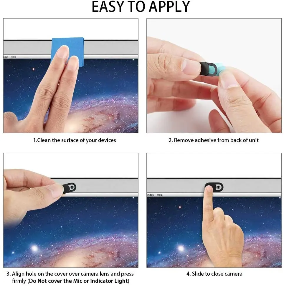 Webcam Cover Sluiter Magneet Slider Antispy Camera Cover Voor Web Laptop Ipad Macbook Tablet Mobiel Telefoon Lenzen Privacy Sticker