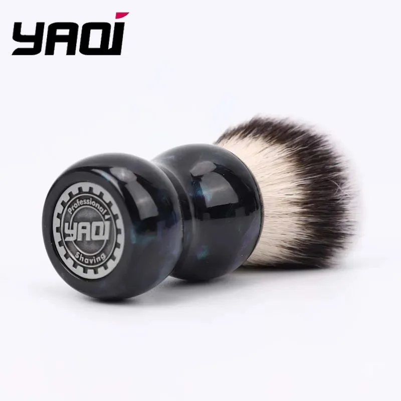 YAQI Night Emerald 26mm Synthetic Hair Resin Handle Men Wet Shaving Brush
