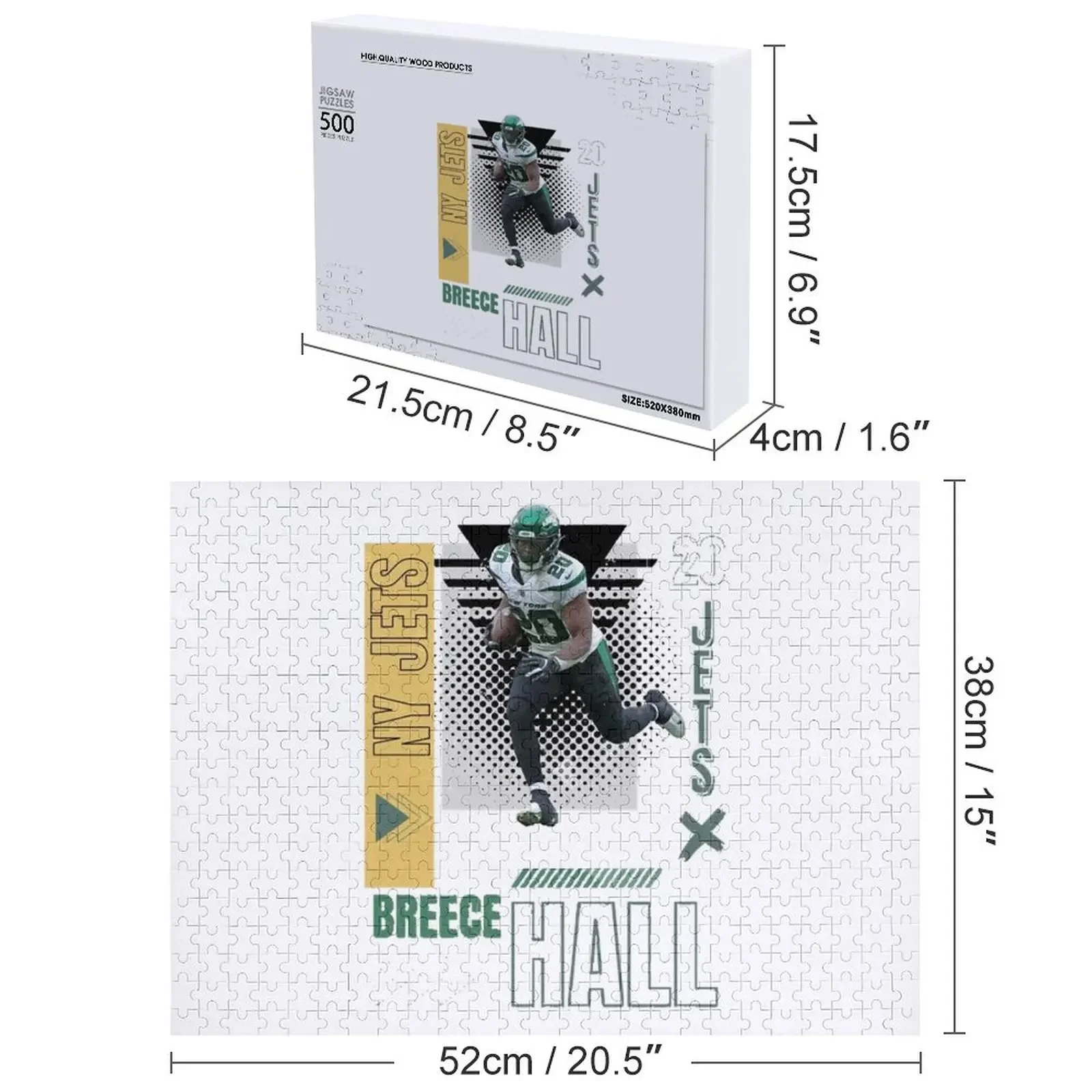 breece hall calcio poster di carta Jigsaw Puzzle Regalo personalizzato per bambini Personalizza Gioco Puzzle per bambini