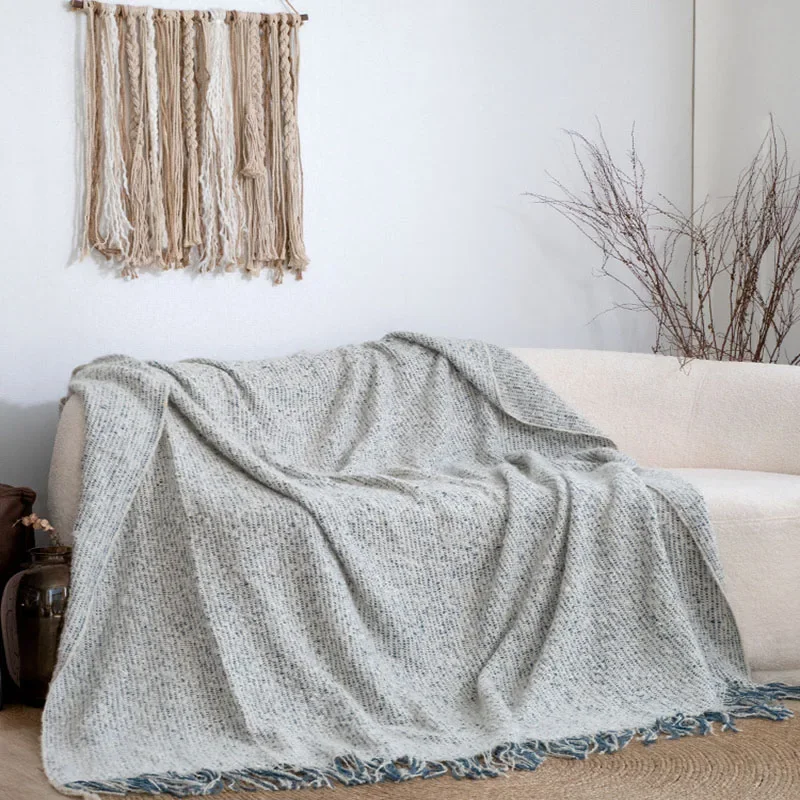 Cozy Luxury Waffle Blanket Throw Warm Soft Home Decoration Cover Aesthetics Shawl Blanket Knitted Bedspread Homestay Sofa Cover