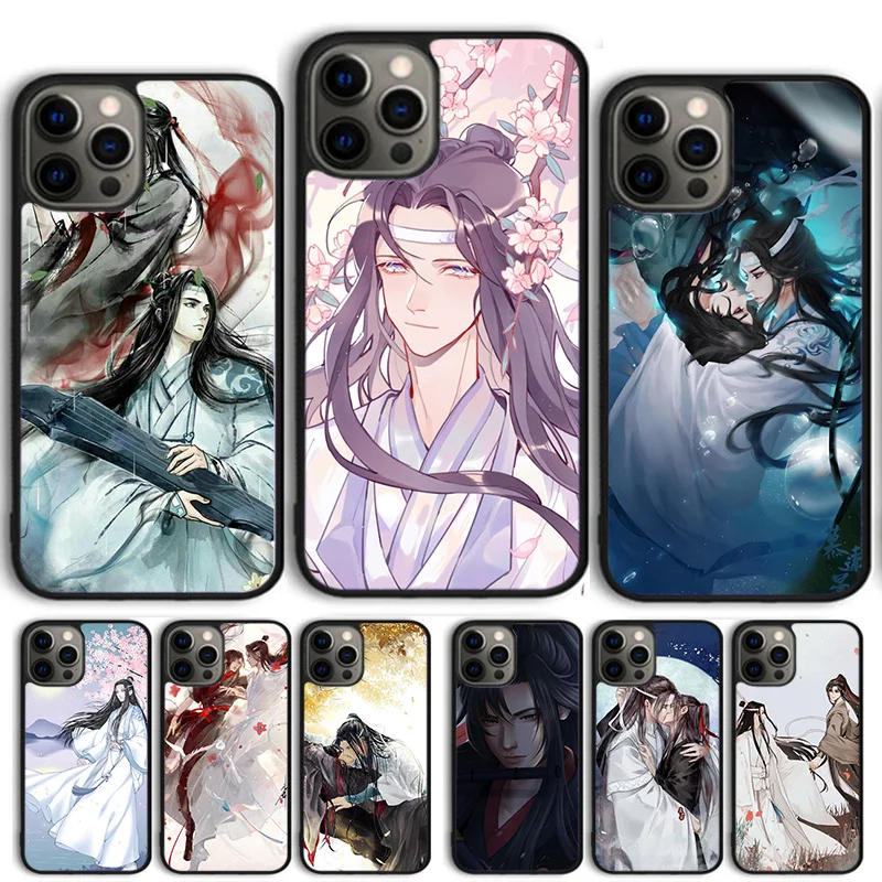 The undomed Wei Wuxian Lan Wangji custodia per telefono carina per iPhone 15 16 14 13 12 Pro Max mini 11 Pro Max XS XR Plus