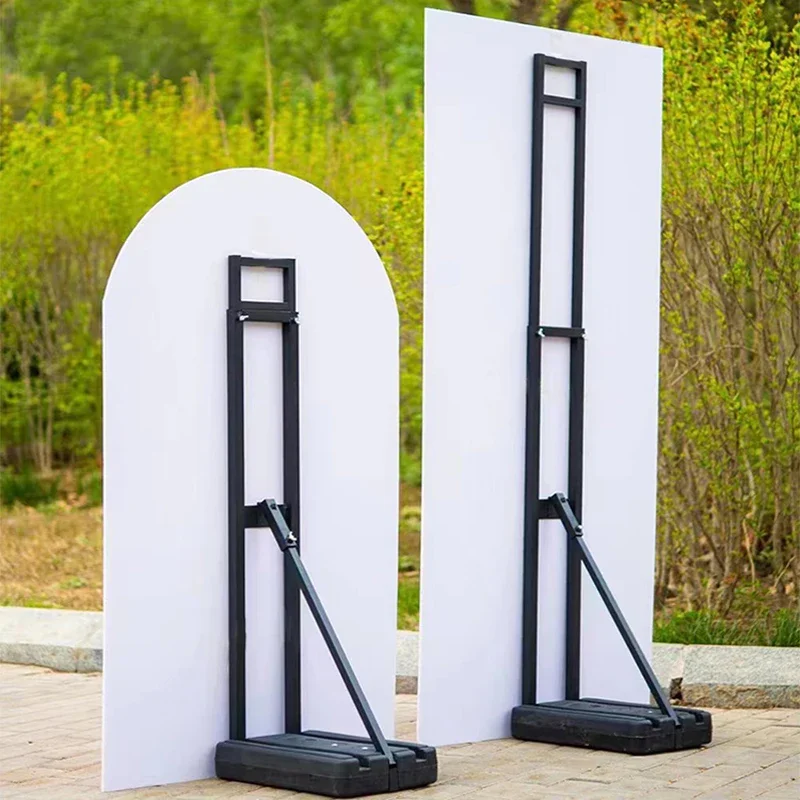 

Hot Sale Celebration Party Arch Props Height Adjustable Portable Foldable KT Board Poster Stand