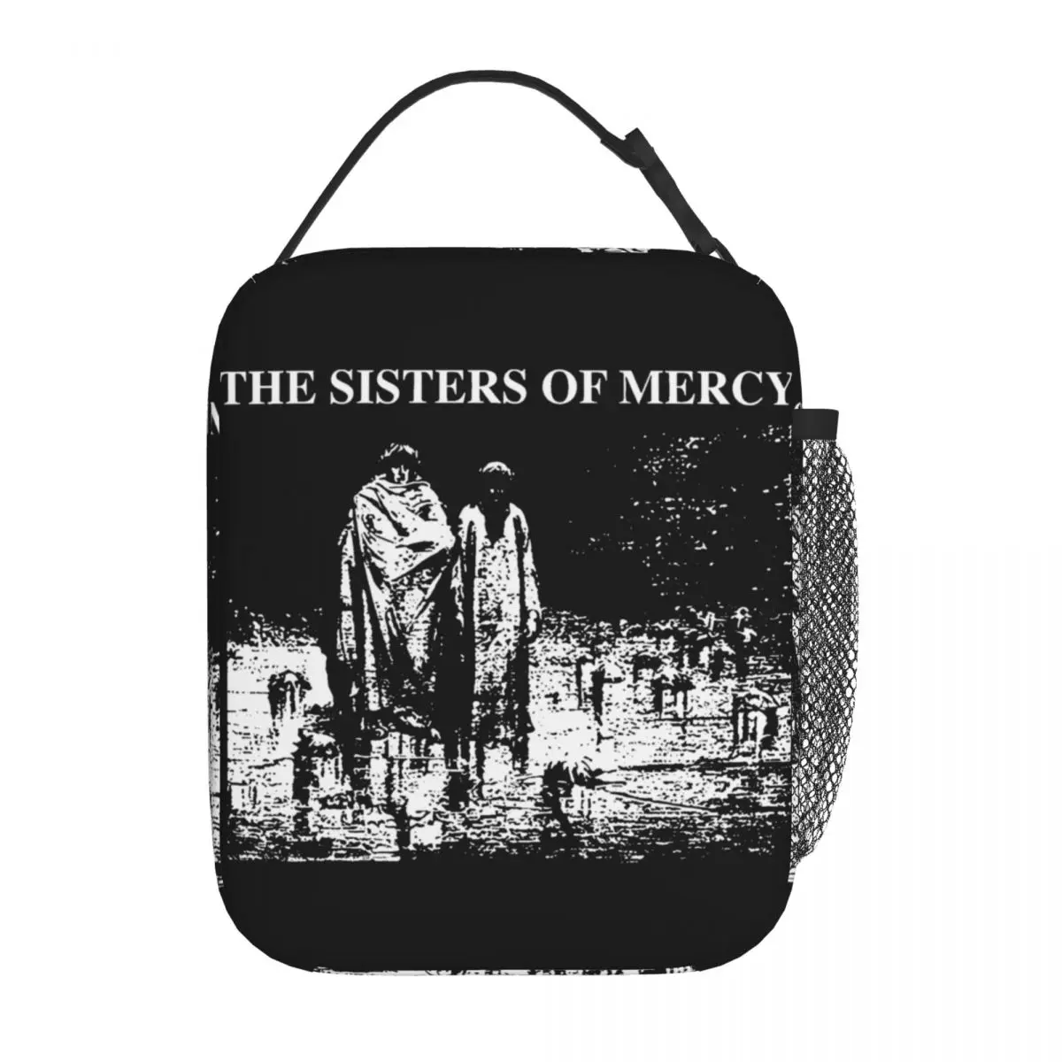 The Sisters Of Mercy PUNK BAND Thermal Insulated Lunch Bags for Picnic Portable Food Bag Cooler Thermal Lunch Boxes