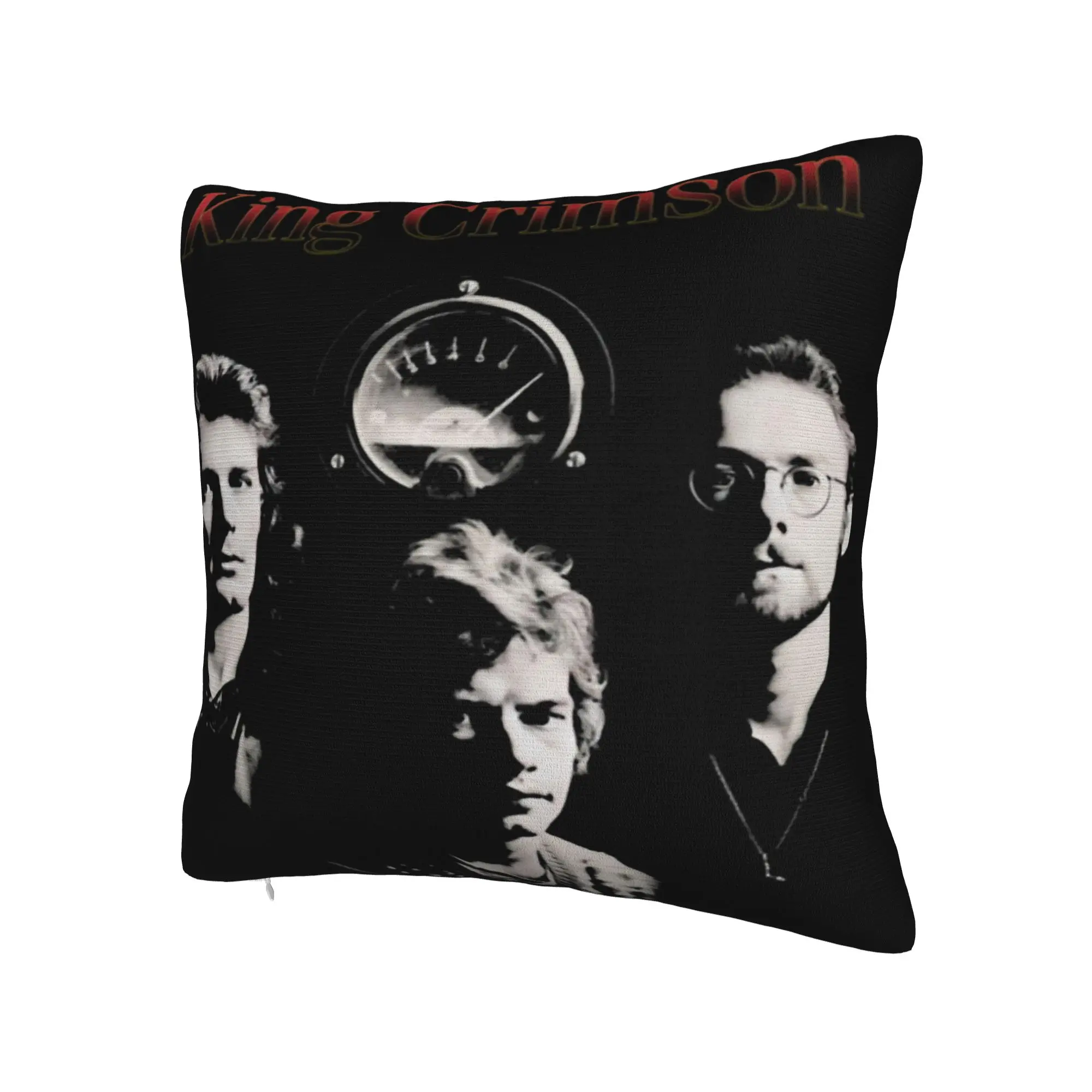 Decorative Pillow Cover King Crimson Rock Band Merch Car  Throw Pillow Case Cover Zippered Multiple Sizes