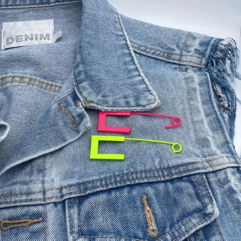 Candy Colored Square Head Pin Diy Multifunctional Shoe Sock Accessory Fixed Pin Waist Cinching Tool Independent Packaging
