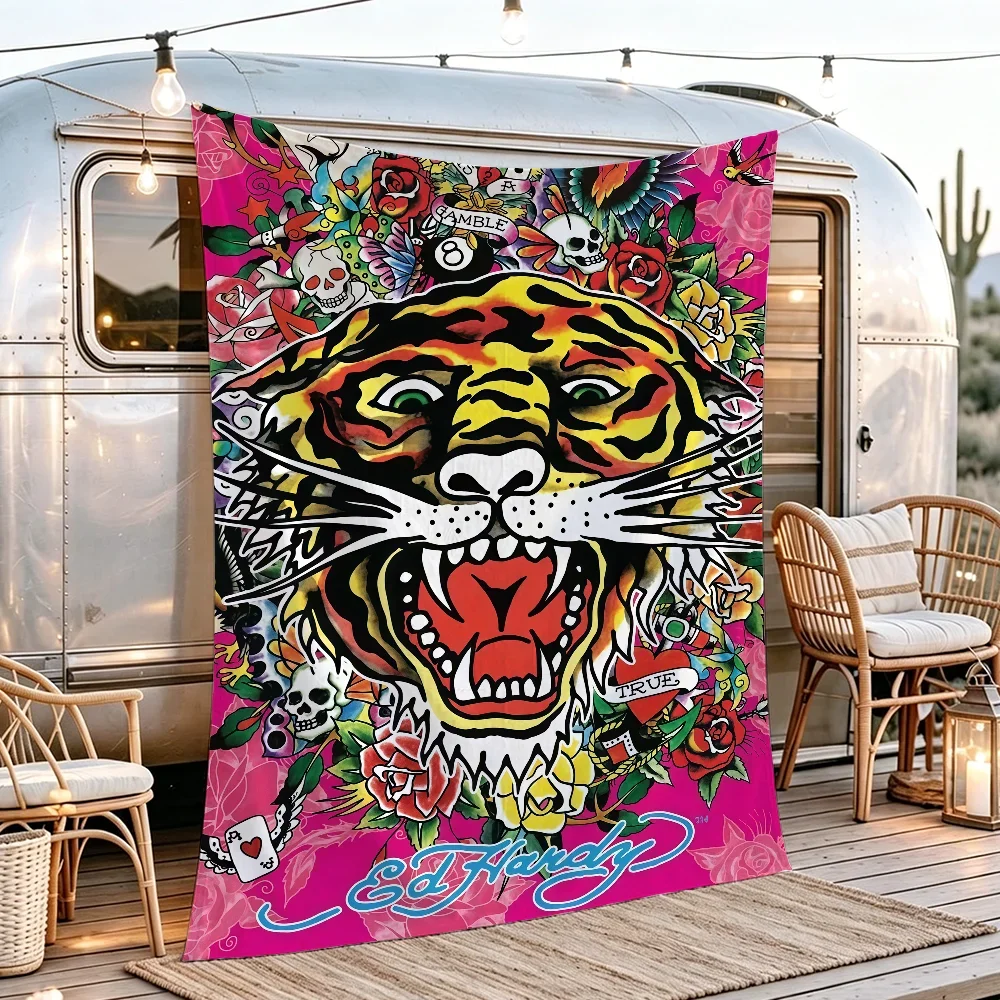 Fashion Print E-Ed H-Hardy flag Tapestries Outdoor Parties Wall Decor Camping Bedrooms Living Rooms Dorms Gifts