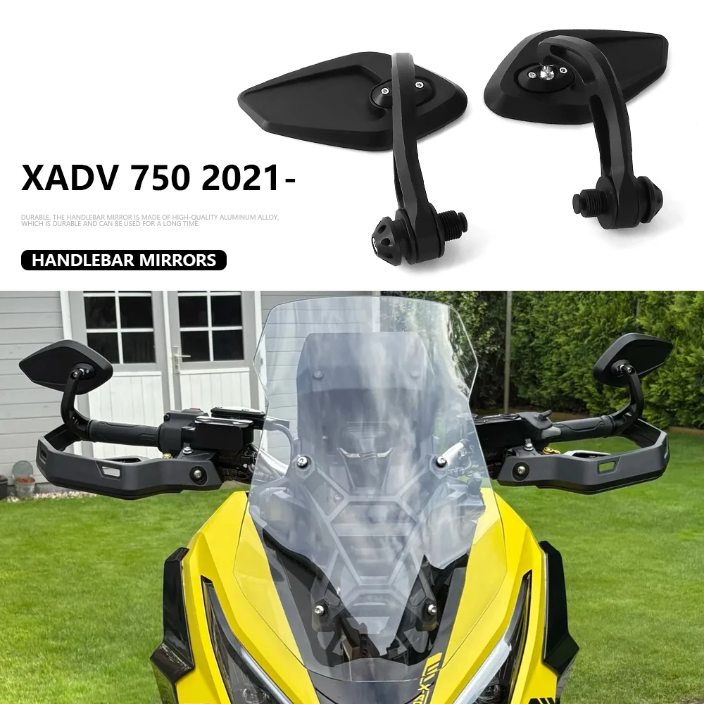 

Motorcycle Rear View Side Mirror HandleBar End Mirrors Kit For Honda X-ADV XADV 750 XADV750 X-ADV750 2021 2022 2023 2024 2025