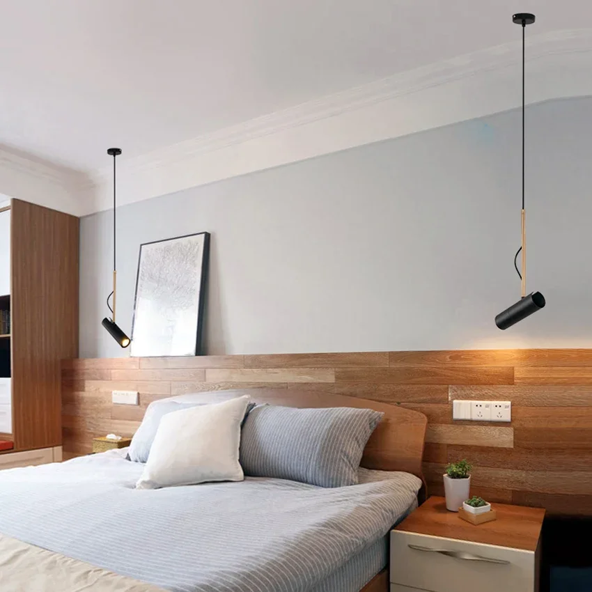 

SANDYHA стильный черный подвесной светильник, современная железная люстра, направленный точечный светильник, идеально подходит для спальни, офисного стола, декора