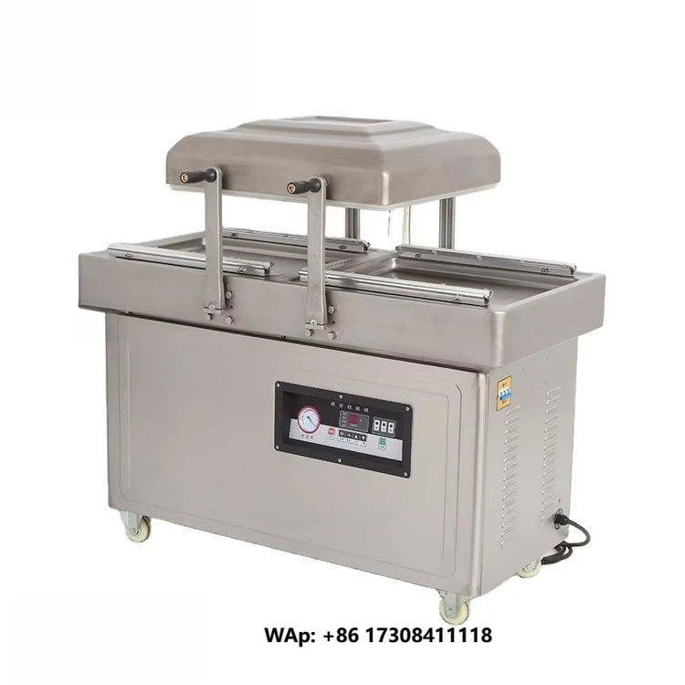 

KUNBA DZ-400 Fully Automatic Dual Chamber Electric Vacuum Compression Sealing Packaging Machine for Vegetables Fruits Fish Meat