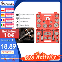 Podofo 22pcs Universal Car Disc Brake Caliper Wind Back Brake Piston Compressor Tool Kit Brake Pad Exchanger Caliper Tool