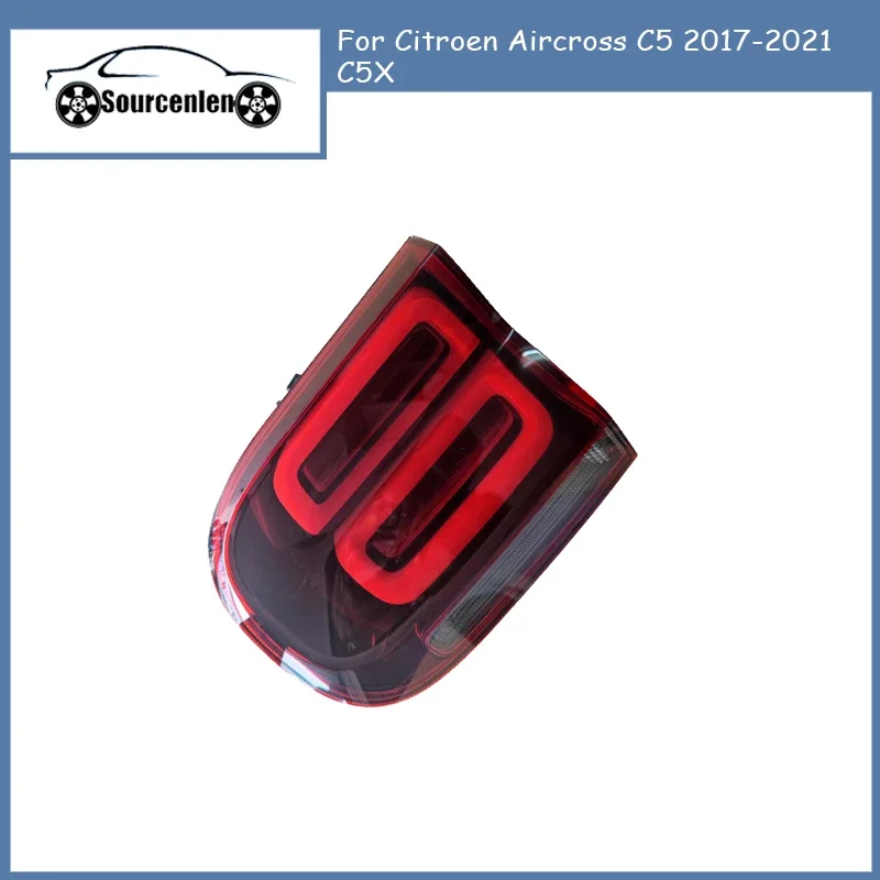 Genuine Rear Tail Light Assembly For Citroen Aircross C5 2017-2021 C5X Tail Lamp Cover Housing YL00637180 YL00636980