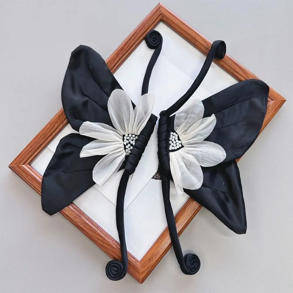 رائعة 3D فراشة كبيرة زين ، اللؤلؤ اليدوية ، بقع تزيين الملابس ، زهرة الصدر ديي ، خياطة زين