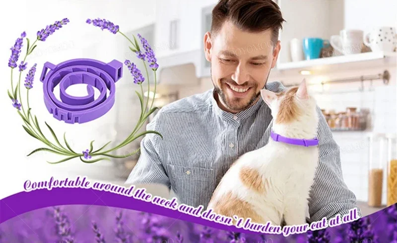 New Release Dog Calming Pheromone Collar Cat Relieve Anxiety Adjustable Comfortable Collar For Puppy Kitten Large Dog Accessorie