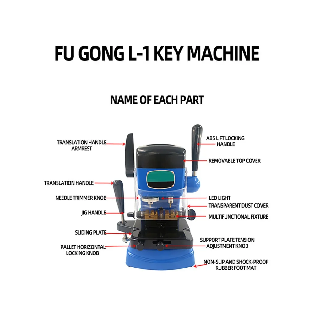 Multi Functional Vertical Key Copying Machine L1 Key Cutting Machine Vertical Milling Key Matching Machine