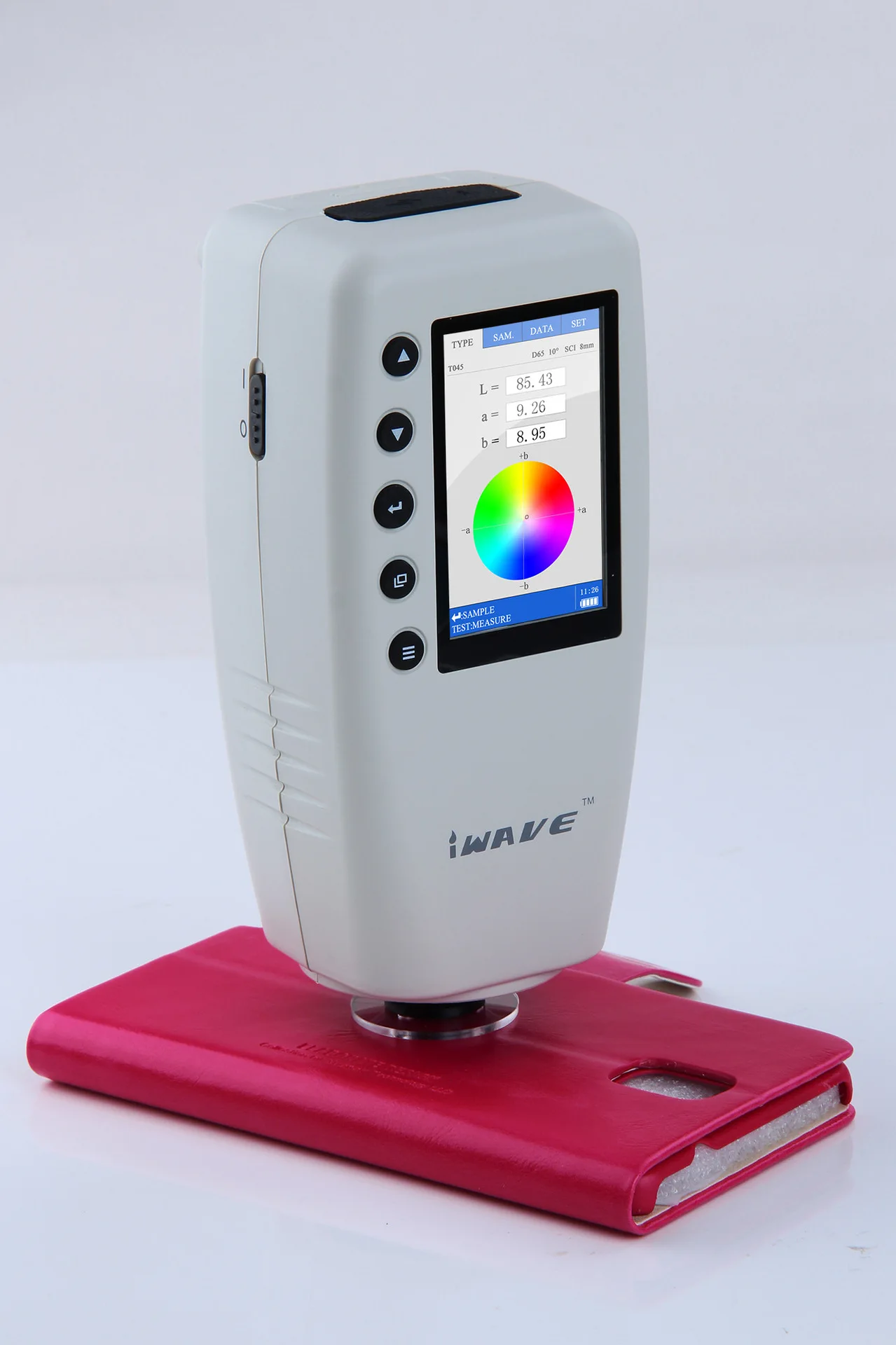 Portable color difference meter, chromatographic measuring instrument, color analyzer