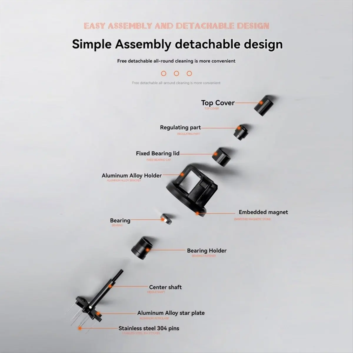 A59P جديد WDT أداة اسبريسو القهوة النمام الموزع قابل للتعديل عمق اسبريسو النمام أداة الروتاري مسحوق القهوة إبرة 58 مللي متر