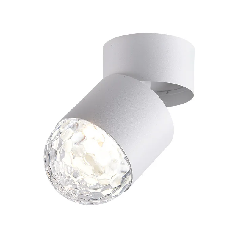 Surface-mounted spotlights never set, spotlights, wall washing, adjustable angle, household living room entrance light,