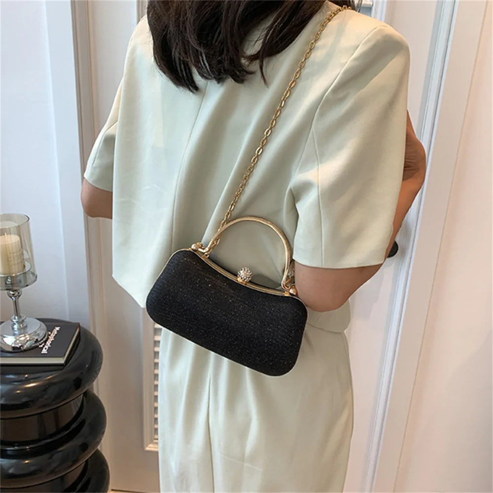 Small Shoulder Crossbody Bags For Women 2024 Hit Luxury Party Evening Handbags And Purses Female Travel Clutch Shiny Dinner Bag