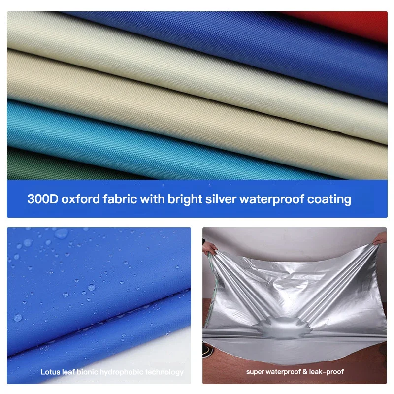 2m Wide Waterproof Oxford Fabric Uv Protection Sun Shade Tarp Windproof Rain Cloth Canopy Barrier Material