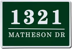 Custom Home Address Sign,Personalized House Number Sign with Street Name Sign,House Address Numbers Plaque Metal Aluminum for Ya