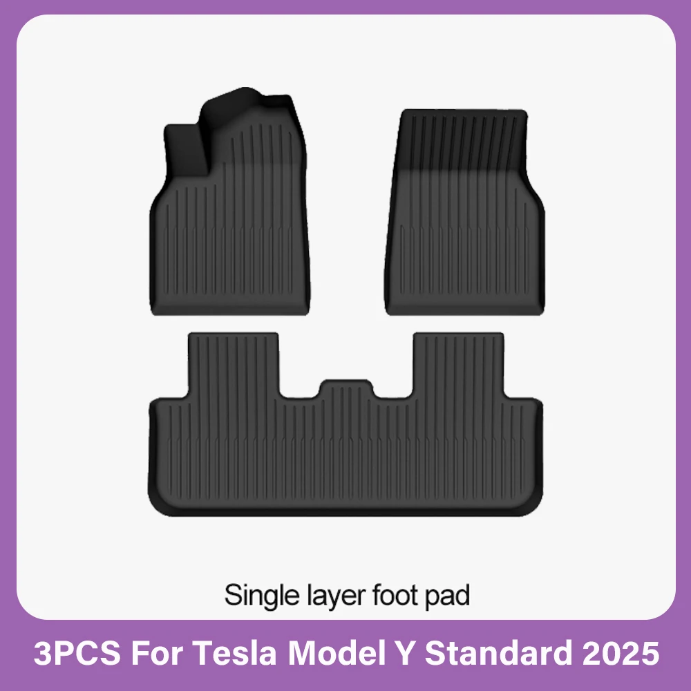 TPE-Fußmatten für Tesla Neues Modell Y Standard 2025 2026 Wasserdichte Gepäckraum-Matten Allwetter-Vollset Fußmatten Modell Y Kofferraummatten