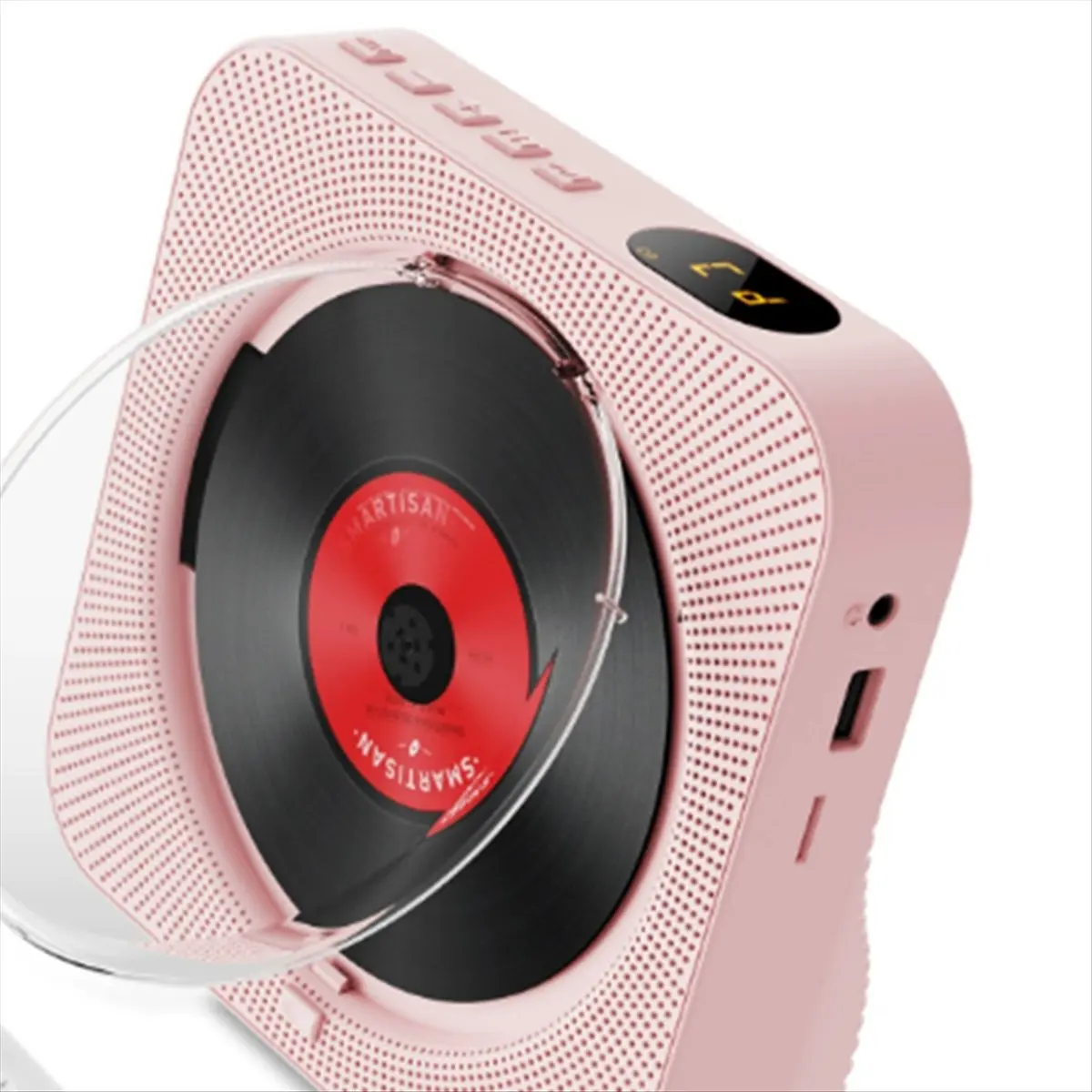 Top Sale Wireless CD Player Album Player Bluetooth Speaker Learning Machine Retro Portable Music Machine White US Plug