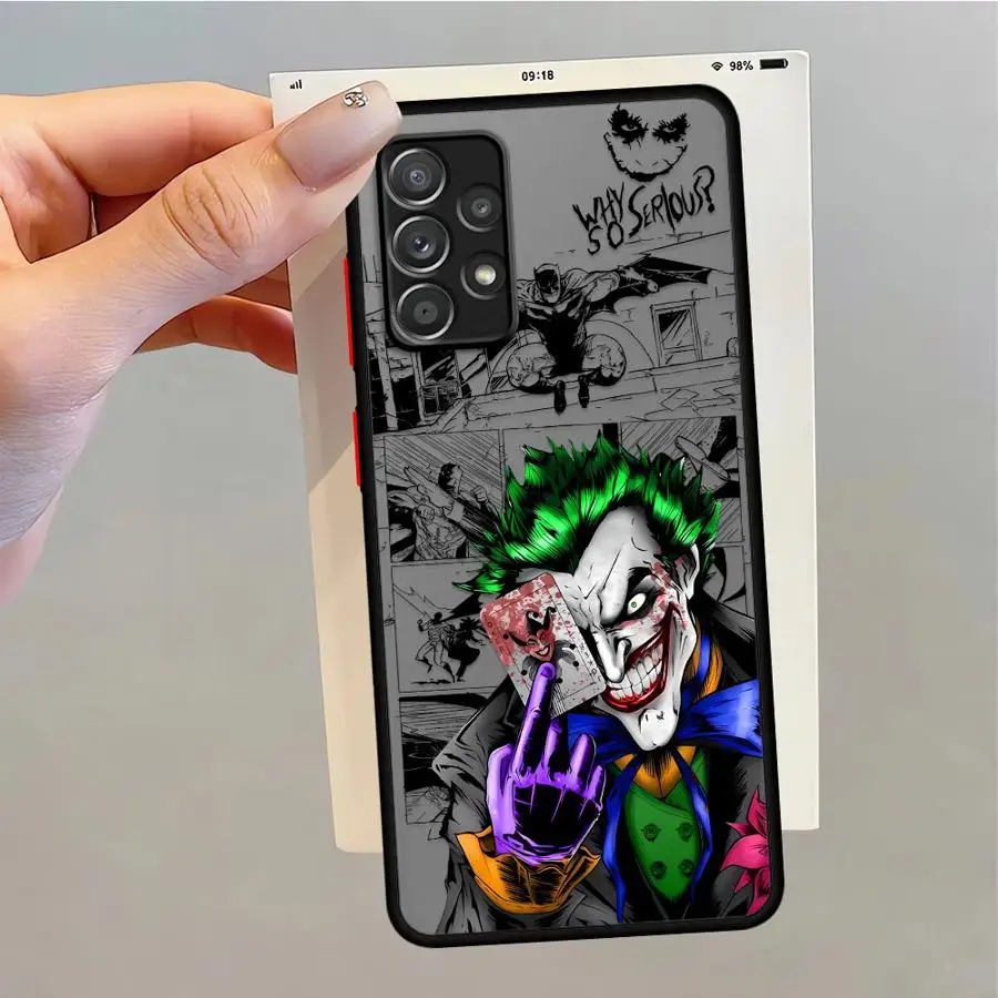 コミッククールジョーカーケース Samsung Galaxy A21s A25 A24 A53 A56 A23 A36 A33 A32 A22 A26 A72 A35 A54 A34 A52 ソフトシェル