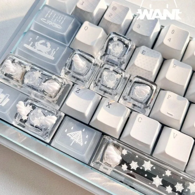 Wani Handmade Key Caps Set Artisan Keyboard Caps Custom Resin DIY