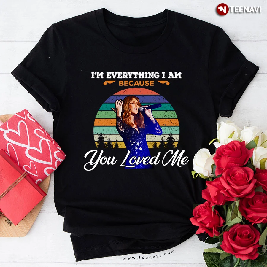 Trendy Men Women Celine Dion Retro Concert Tshirt Unisex Short Sleeve Loose Cotton Music Merch Tees