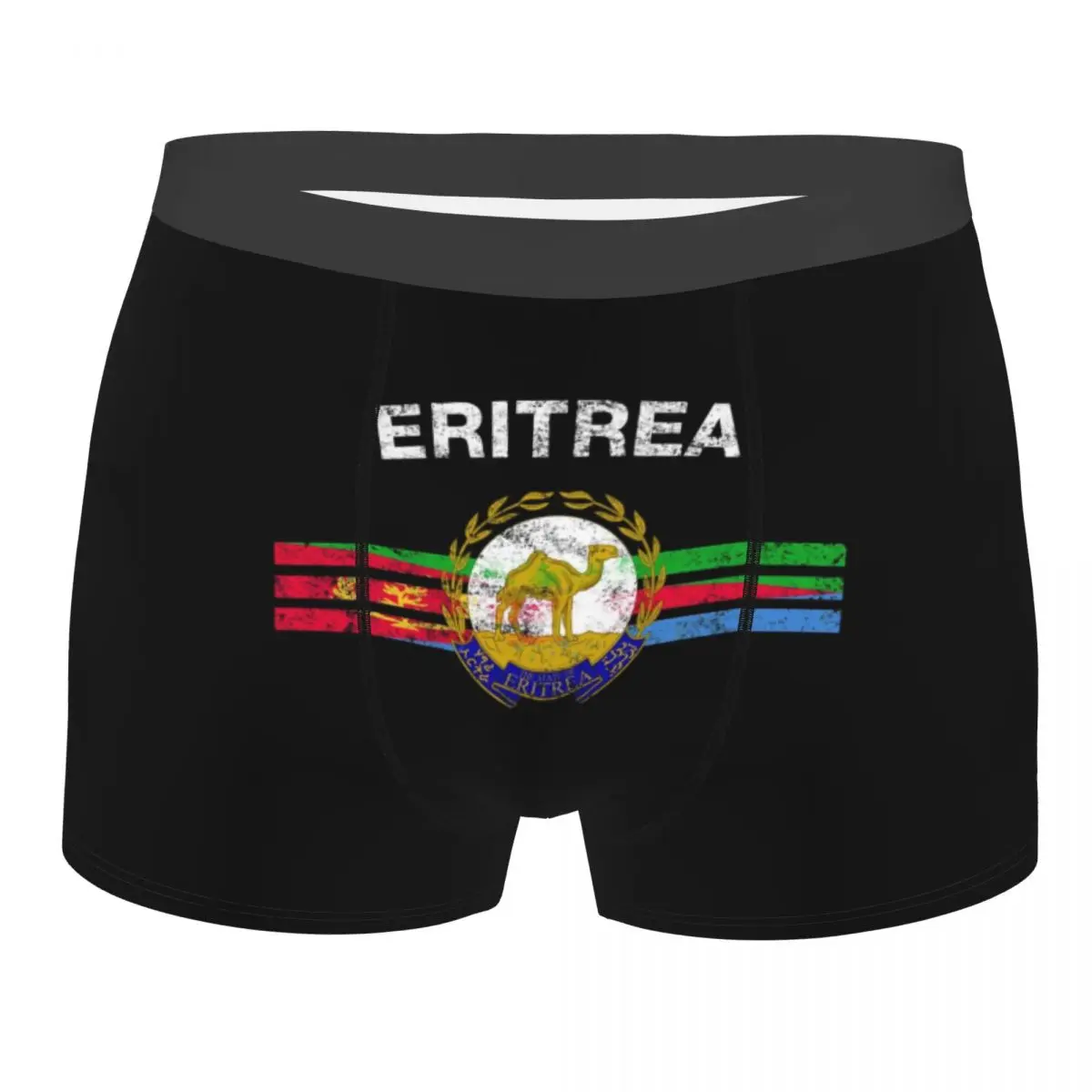 Man Eritrean Emblem Eritrea Flag Underwear Humor Boxer Shorts Panties Male Polyester Underpants Plus Size