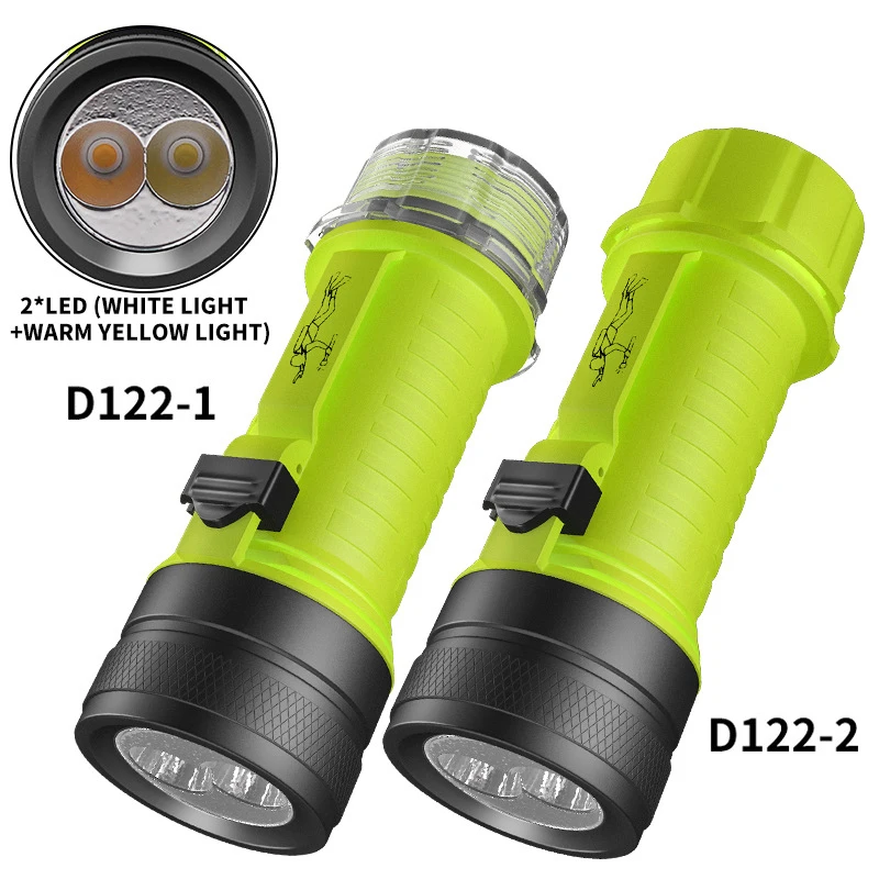 

D2 Diving Flashlight LED Lantern Lamp Underwater Dive Torch Light LED Scuba Dive Safety Diving Flashlight Lantern Lamps Torch