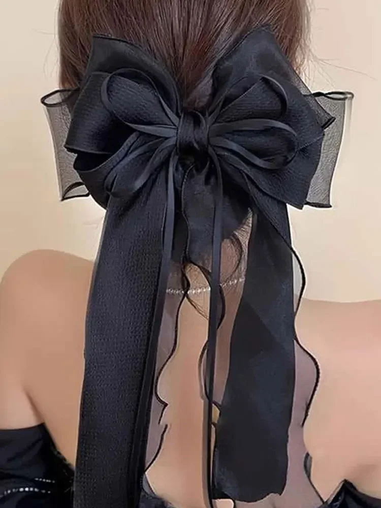 Elegante große Haarspangen mit Spitze und Schleifenband für Frauen und Mädchen, Valentinstag- und Hochzeitsaccessoires – Detail 14