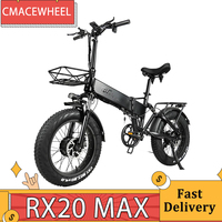 CMACEWHEEL RX20 MAX Electric Bike Dual 750W Motor 40-45km/h Max Speed 20*4.0'' CST Fat Tire 48V 17Ah Battery Hydraulic Brake