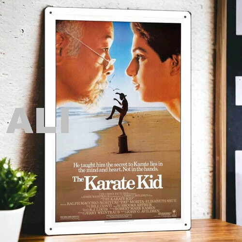 الكاراتيه كيد (1984) ملصق الفيلم المعدني تين تسجيل اللوحة فيلم 8 "x 12" ص