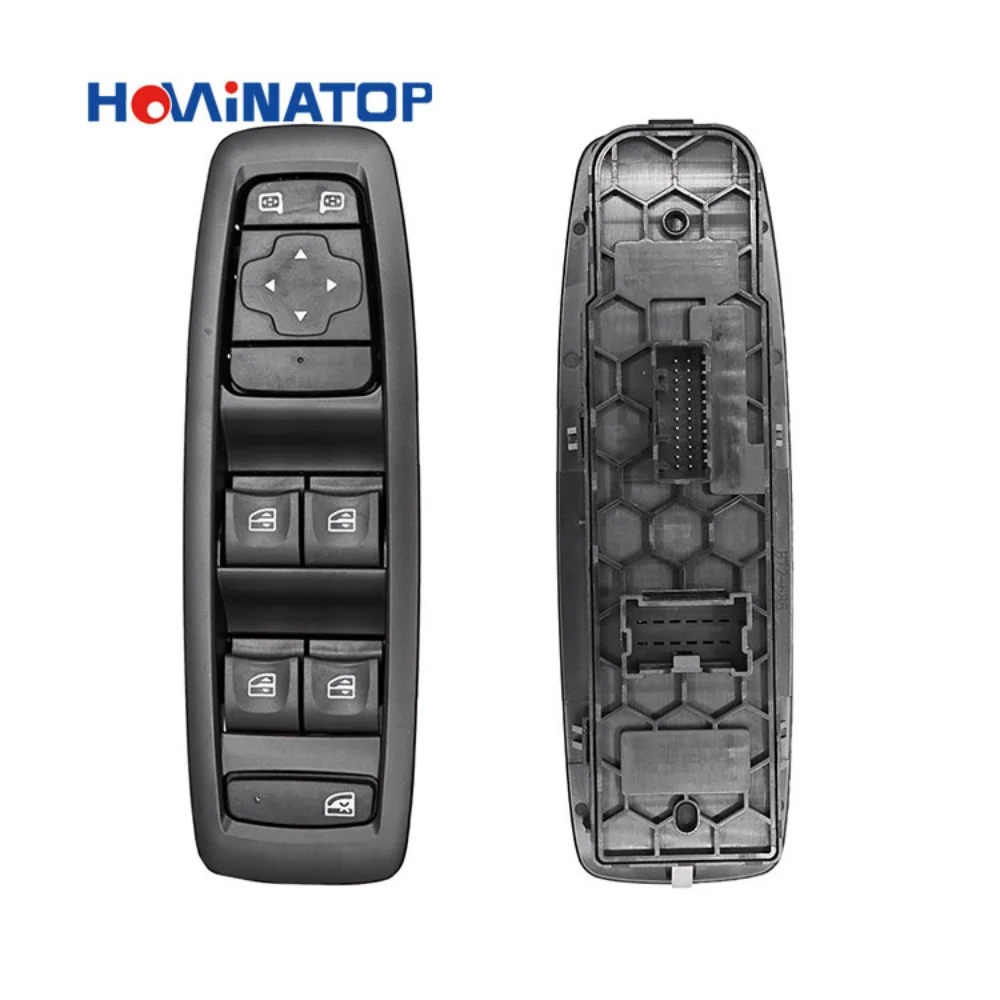 HOWINATOP 254015253R 24Pin Master Power Window Switch For Renault Clio Captur 2013-2019 OEM Replacement
