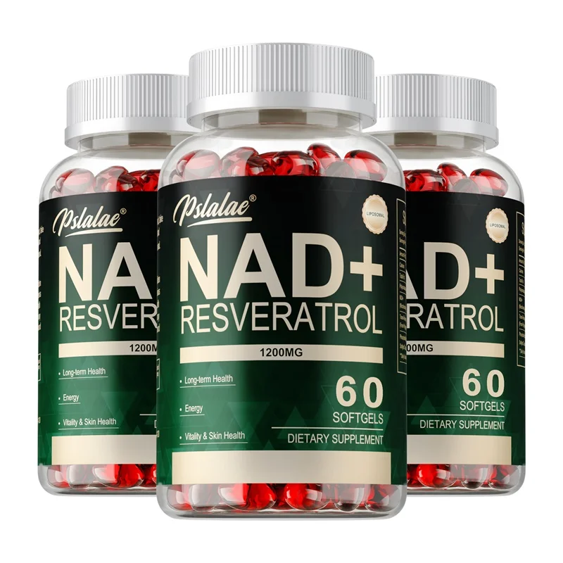 NAD+ Resveratrol - Supports Cell Health, Brightens Skin, Improves Energy and Vitality, Antioxidant