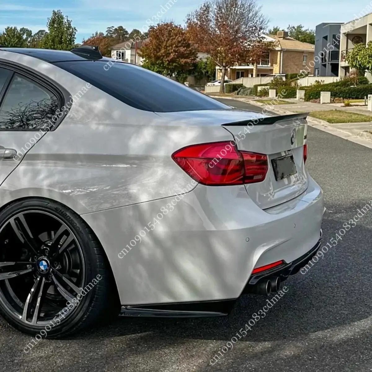 Rear Bumper Diffuser for BMW 3 Series F30 F31 Sport Bumper 2012-2018 Side Skirt Splitters Lip BodyKits Blade Mods Tuning ABS