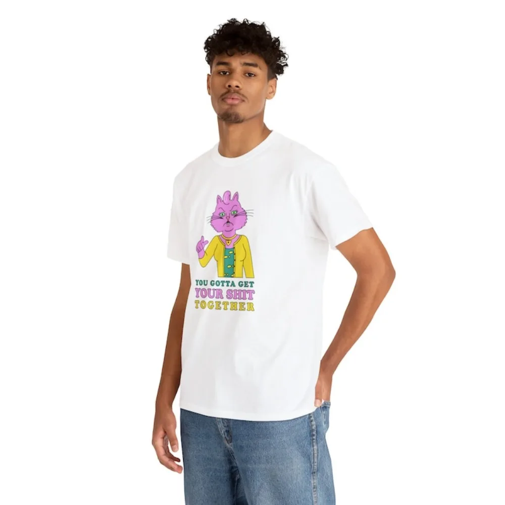 Unissex princesa carolyn "Você ganhe sua merda juntos" citação camisa bojack cavaleiro citações engraçado inspirador motivacional