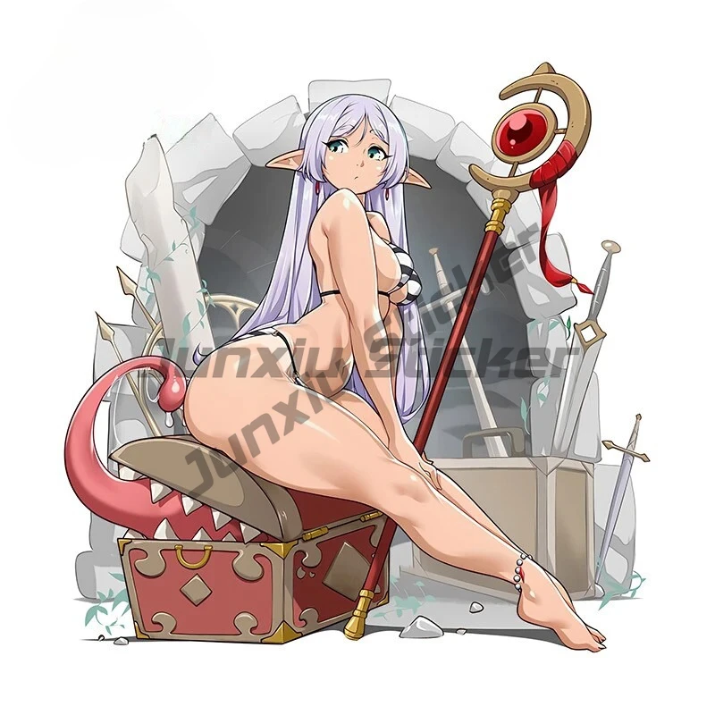 

NSFW Frieren Waifu Anime Girl Car Stickers Trunk Vinyl Stickers